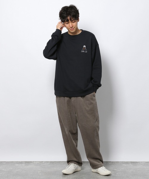 sou.sou メンズ　L LAKOLE（ラコレ）の「サガラ刺繍ワンポイントプルオーバー / 239573