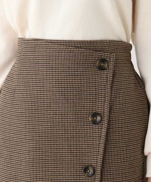 DRESKIP(ドレスキップ)の「◆裏地ボンディングラップ風スカート(スカート・レディース・ブラック/ダークブラウン系1/ベージュ系その他2・02/03/04)」の7枚目の写真