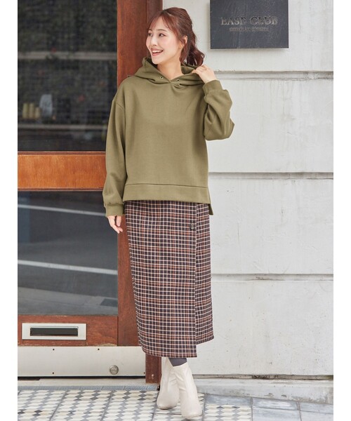 DRESKIP(ドレスキップ)の「◆裏地ボンディングラップ風スカート(スカート・レディース・ブラック/ダークブラウン系1/ベージュ系その他2・02/03/04)」の15枚目の写真