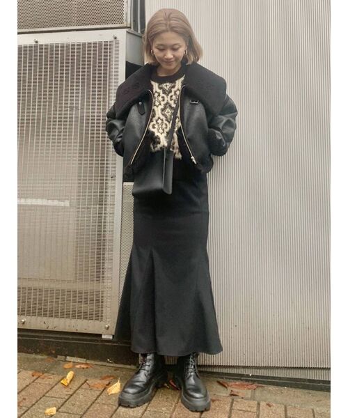 MURUA（ムルーア）の「ハイウエストナローマーメイドスカート（スカート・レディース・ブラック/ベージュ/ブラウン/その他1・1/2/0）」の18枚目の写真