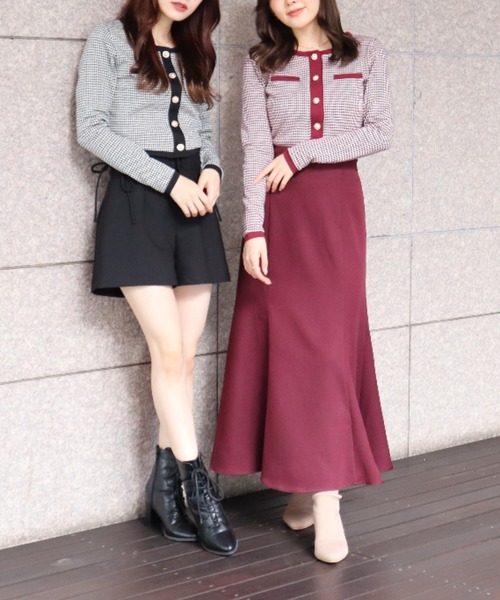 MIIA(ミーア)の「ハイウエストマーメイドスカート(スカート・レディース・ブラック/ブラウン/ボルドー・FREE)」の5枚目の写真