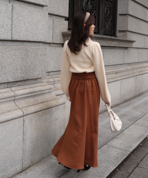 MIIA(ミーア)の「ハイウエストマーメイドスカート(スカート・レディース・ブラック/ブラウン/ボルドー・FREE)」の6枚目の写真