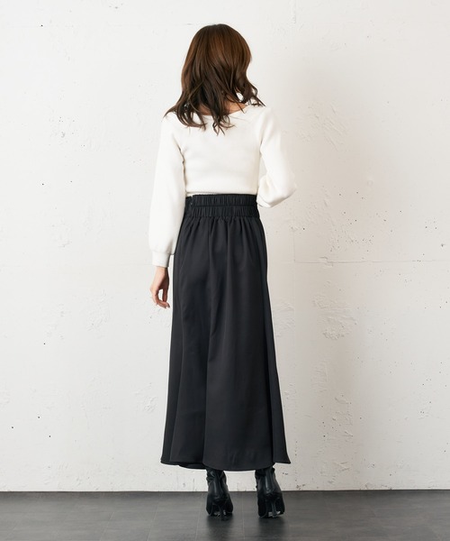 MIIA(ミーア)の「ハイウエストマーメイドスカート(スカート・レディース・ブラック/ブラウン/ボルドー・FREE)」の9枚目の写真