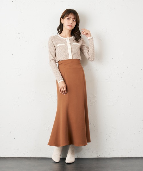 MIIA(ミーア)の「ハイウエストマーメイドスカート(スカート・レディース・ブラック/ブラウン/ボルドー・FREE)」の13枚目の写真