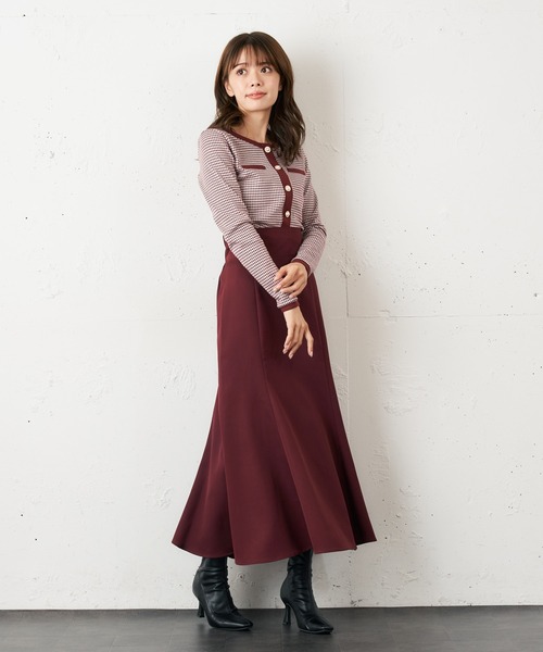 MIIA(ミーア)の「ハイウエストマーメイドスカート(スカート・レディース・ブラック/ブラウン/ボルドー・FREE)」の15枚目の写真