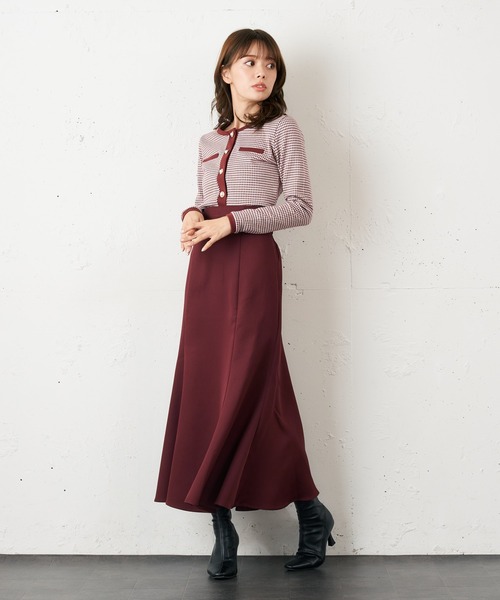 MIIA(ミーア)の「ハイウエストマーメイドスカート(スカート・レディース・ブラック/ブラウン/ボルドー・FREE)」の18枚目の写真