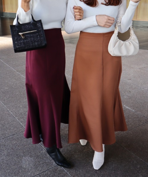 MIIA(ミーア)の「ハイウエストマーメイドスカート(スカート・レディース・ブラック/ブラウン/ボルドー・FREE)」の20枚目の写真