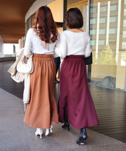 MIIA(ミーア)の「ハイウエストマーメイドスカート(スカート・レディース・ブラック/ブラウン/ボルドー・FREE)」の21枚目の写真