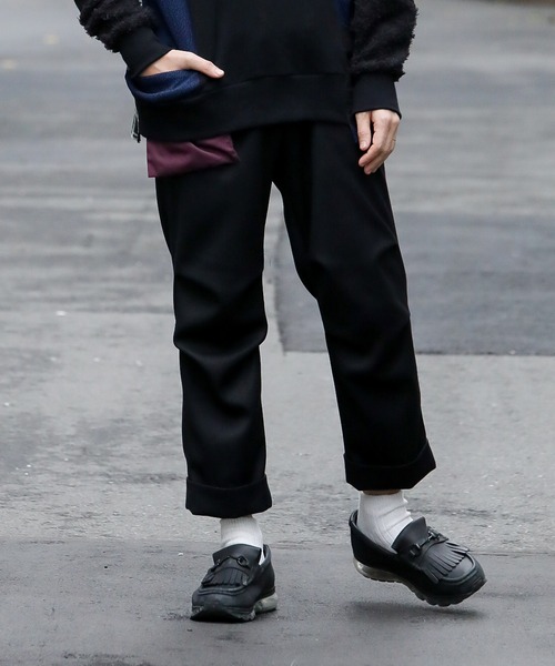 masterkey（マスターキー）の「masterkey マスターキー / GARUZE-P ガルゼストレッチジャージスラックス / MK21A-P-15（スラックス・メンズ・ワイン/ブラック・1）」の5枚目の写真