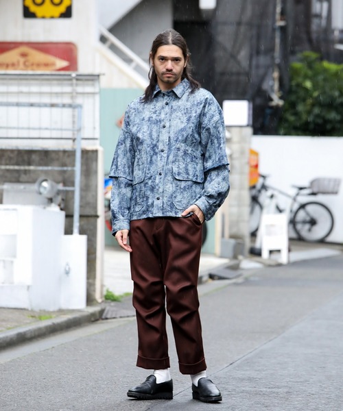 masterkey（マスターキー）の「masterkey マスターキー / GARUZE-P ガルゼストレッチジャージスラックス / MK21A-P-15（スラックス・メンズ・ワイン/ブラック・1）」の18枚目の写真