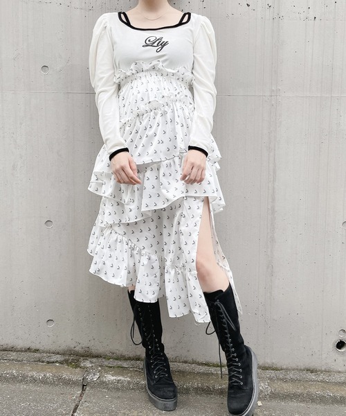lillilly ドールベロアトップス　タグ付き即日発送 lilLilly（リルリリー）の「バックオープンベロアトップス（T
