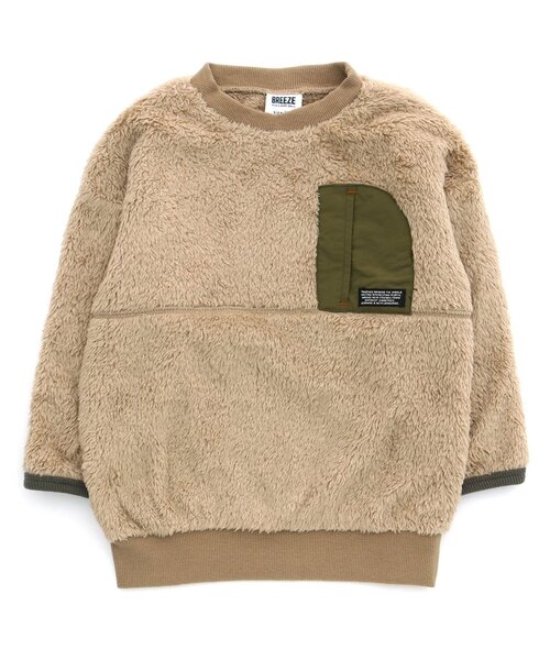 BREEZE（ブリーズ）の「ファーフリーストレーナー（スウェット・キッズ・レインボー/ベージュ・90/130/80/140/110/120/100）」の2枚目の写真