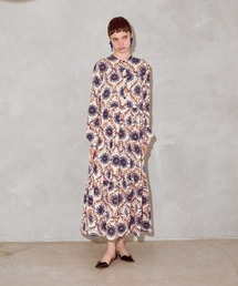 manana suerte | スカーフプリントワンピース(ワンピース)