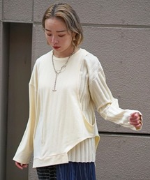 AULA AILA | AULA AILA（アウラ アイラ）別注コンビネーションニットTOPS(Tシャツ/カットソー)