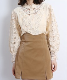 MAISON DE THERESE | レース切り替えシャツブラウス(シャツ/ブラウス)