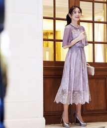 RUIRUE BOUTIQUE（ルイルエブティック）の「アイラッシュレースワンピース結婚式パーティードレス（ドレス・レディース）」