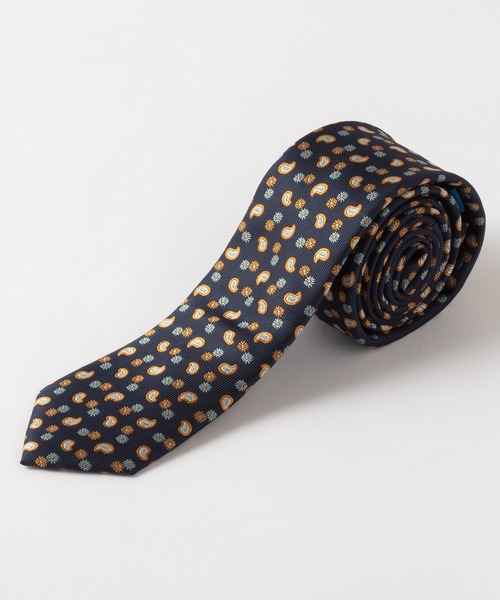 Quit Running（クイトランニング）の「イージーケア 洗えるネクタイ ペイズリーデザイン スリム ナロータイ（ネクタイ・メンズ・ネイビー系5/クリーム/スカイブルー/ブルー系その他3/ブルー系その他/ネイビー系4/ネイビー系3/シルバー/シルバー系その他3/シャンパン/ネイビー/シルバー系その他2/シルバー系その他/ライトブルー/ネイビー系6/ダークブルー/ブルー/ネイビー系2/ゴールド/ネイビー系1/ブルー系その他2・FREE）」の12枚目の写真