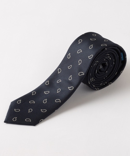Quit Running（クイトランニング）の「イージーケア 洗えるネクタイ ペイズリーデザイン スリム ナロータイ（ネクタイ・メンズ・ネイビー系5/クリーム/スカイブルー/ブルー系その他3/ブルー系その他/ネイビー系4/ネイビー系3/シルバー/シルバー系その他3/シャンパン/ネイビー/シルバー系その他2/シルバー系その他/ライトブルー/ネイビー系6/ダークブルー/ブルー/ネイビー系2/ゴールド/ネイビー系1/ブルー系その他2・FREE）」の13枚目の写真