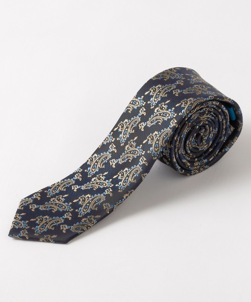Quit Running（クイトランニング）の「イージーケア 洗えるネクタイ ペイズリーデザイン スリム ナロータイ（ネクタイ・メンズ・ネイビー系5/クリーム/スカイブルー/ブルー系その他3/ブルー系その他/ネイビー系4/ネイビー系3/シルバー/シルバー系その他3/シャンパン/ネイビー/シルバー系その他2/シルバー系その他/ライトブルー/ネイビー系6/ダークブルー/ブルー/ネイビー系2/ゴールド/ネイビー系1/ブルー系その他2・FREE）」の15枚目の写真