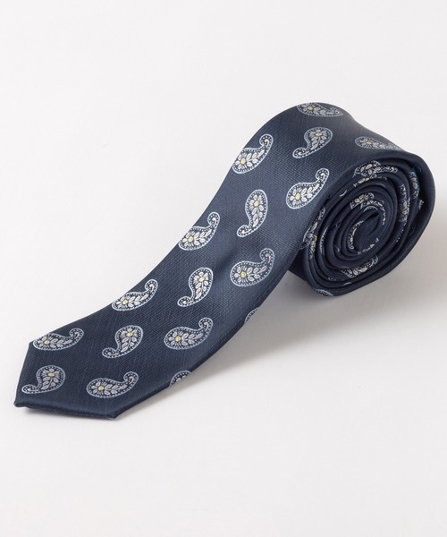 Quit Running（クイトランニング）の「イージーケア 洗えるネクタイ ペイズリーデザイン スリム ナロータイ（ネクタイ・メンズ・ネイビー系5/クリーム/スカイブルー/ブルー系その他3/ブルー系その他/ネイビー系4/ネイビー系3/シルバー/シルバー系その他3/シャンパン/ネイビー/シルバー系その他2/シルバー系その他/ライトブルー/ネイビー系6/ダークブルー/ブルー/ネイビー系2/ゴールド/ネイビー系1/ブルー系その他2・FREE）」の6枚目の写真