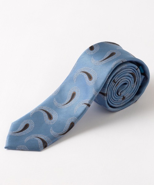 Quit Running（クイトランニング）の「イージーケア 洗えるネクタイ ペイズリーデザイン スリム ナロータイ（ネクタイ・メンズ・ネイビー系5/クリーム/スカイブルー/ブルー系その他3/ブルー系その他/ネイビー系4/ネイビー系3/シルバー/シルバー系その他3/シャンパン/ネイビー/シルバー系その他2/シルバー系その他/ライトブルー/ネイビー系6/ダークブルー/ブルー/ネイビー系2/ゴールド/ネイビー系1/ブルー系その他2・FREE）」の7枚目の写真
