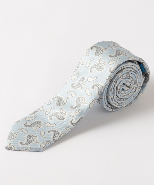 Quit Running（クイトランニング）の「イージーケア 洗えるネクタイ ペイズリーデザイン スリム ナロータイ（ネクタイ・メンズ・ネイビー系5/クリーム/スカイブルー/ブルー系その他3/ブルー系その他/ネイビー系4/ネイビー系3/シルバー/シルバー系その他3/シャンパン/ネイビー/シルバー系その他2/シルバー系その他/ライトブルー/ネイビー系6/ダークブルー/ブルー/ネイビー系2/ゴールド/ネイビー系1/ブルー系その他2・FREE）」の3枚目の写真