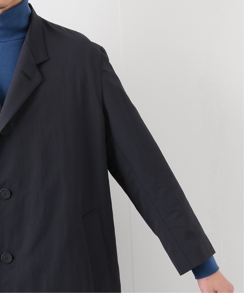 EDIFICE LA BOUCLE（エディフィスラブークル）の「【LA BOUCLE / ラブークル】ライトパディング オーバーチェスターコート（チェスターコート・メンズ・ネイビー/グリーン・1/2）」の12枚目の写真