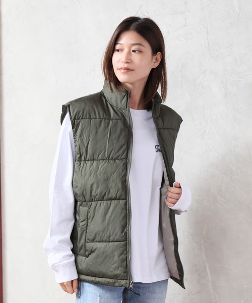 U.S. POLO ASSN.（ユーエスポロアッスン）の「【U.S. POLO ASSN./ユーエスポロアッスン】ワンポイントポニー刺繍 パファーベスト（ダウンベスト・メンズ・ブラック/カーキ/ネイビー・S/L/M/XL）」の14枚目の写真