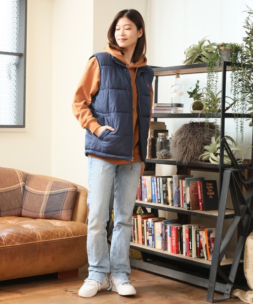 U.S. POLO ASSN.（ユーエスポロアッスン）の「【U.S. POLO ASSN./ユーエスポロアッスン】ワンポイントポニー刺繍 パファーベスト（ダウンベスト・メンズ・ブラック/カーキ/ネイビー・S/L/M/XL）」の11枚目の写真