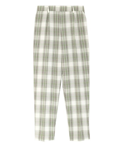 Pierrot(ピエロ)の「チェックテーパードパンツ(その他パンツ・レディース・ネイビー/ブラウン/ミント・M/L/PM)」の6枚目の写真