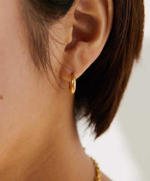 ear PAPILLONNER（イアパピヨネ）の「【WEB限定】ステンレスムーンピアス（ピアス（両耳用）・レディース・シルバー/ゴールド・FREE）」の9枚目の写真