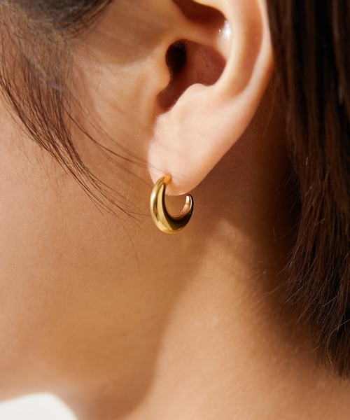 ear PAPILLONNER（イアパピヨネ）の「【WEB限定】ステンレスムーンピアス（ピアス（両耳用）・レディース・シルバー/ゴールド・FREE）」の10枚目の写真