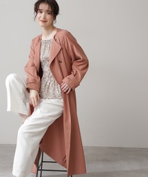 N.(N. Natural Beauty Basic) | 【S Size Line】◆TRダブルクロスノーカラーコート(ノーカラーコート)
