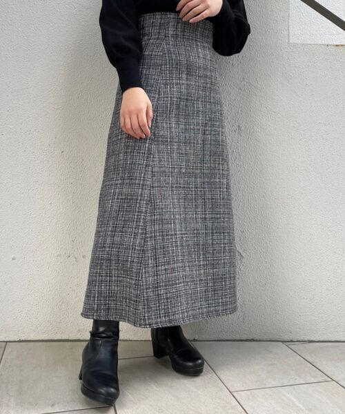 MAJESTIC LEGON（マジェスティックレゴン）の「バックリボンツイードスカート（スカート・レディース・ブラック系その他/グレー系その他/ブラウン系その他2・MEDIUM）」の19枚目の写真