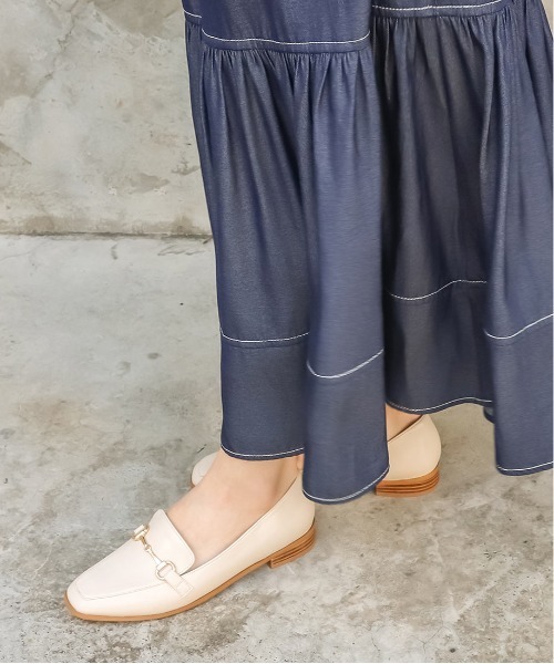 RANDA(ランダ)の「ストレスフリー/晴雨兼用 ソフト ベーシックビットローファー(ローファー・レディース・ブラック/ベージュ/アイボリー/ブラック系その他・LL/L/M/S)」の16枚目の写真