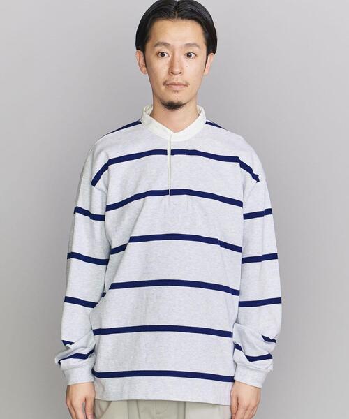 BEAUTY&YOUTH UNITED ARROWS(ビューティーアンドユースユナイテッドアローズ)の「BY 10oz ヘビーウェイト バンドカラー シャツ(Tシャツ/カットソー・メンズ・ライトグレー/ナチュラル・S/M/L/XL)」の3枚目の写真