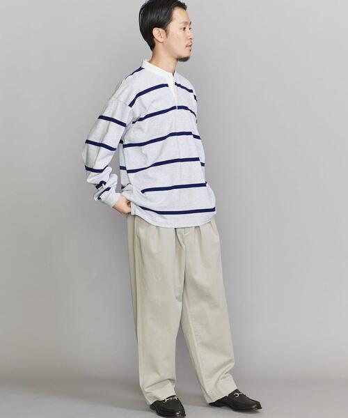 BEAUTY&YOUTH UNITED ARROWS(ビューティーアンドユースユナイテッドアローズ)の「BY 10oz ヘビーウェイト バンドカラー シャツ(Tシャツ/カットソー・メンズ・ライトグレー/ナチュラル・S/M/L/XL)」の8枚目の写真