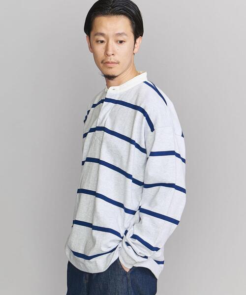 BEAUTY&YOUTH UNITED ARROWS(ビューティーアンドユースユナイテッドアローズ)の「BY 10oz ヘビーウェイト バンドカラー シャツ(Tシャツ/カットソー・メンズ・ライトグレー/ナチュラル・S/M/L/XL)」の12枚目の写真