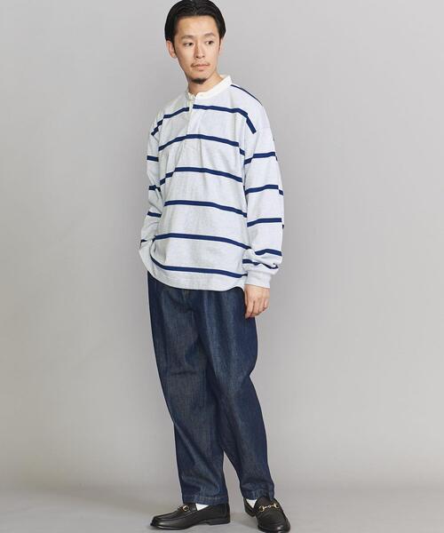 BEAUTY&YOUTH UNITED ARROWS(ビューティーアンドユースユナイテッドアローズ)の「BY 10oz ヘビーウェイト バンドカラー シャツ(Tシャツ/カットソー・メンズ・ライトグレー/ナチュラル・S/M/L/XL)」の14枚目の写真