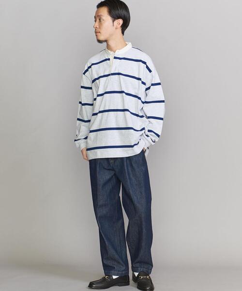 BEAUTY&YOUTH UNITED ARROWS(ビューティーアンドユースユナイテッドアローズ)の「BY 10oz ヘビーウェイト バンドカラー シャツ(Tシャツ/カットソー・メンズ・ライトグレー/ナチュラル・S/M/L/XL)」の15枚目の写真