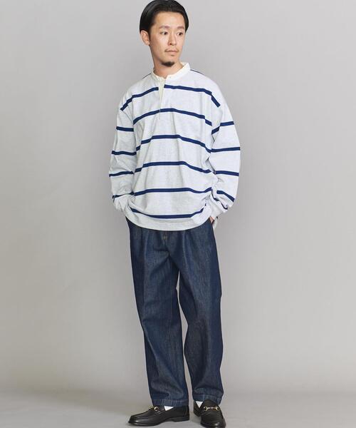 BEAUTY&YOUTH UNITED ARROWS(ビューティーアンドユースユナイテッドアローズ)の「BY 10oz ヘビーウェイト バンドカラー シャツ(Tシャツ/カットソー・メンズ・ライトグレー/ナチュラル・S/M/L/XL)」の16枚目の写真
