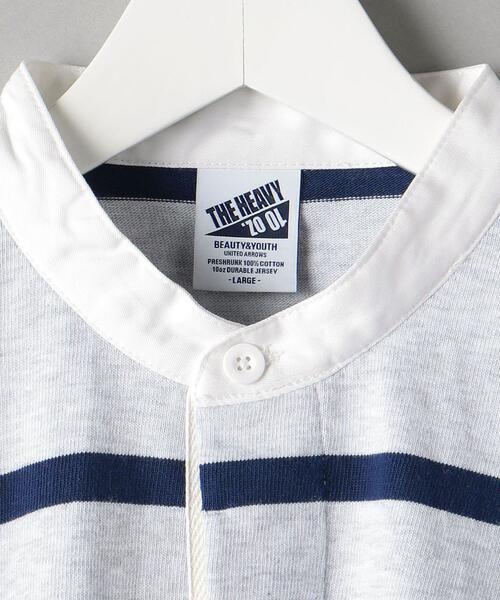 BEAUTY&YOUTH UNITED ARROWS(ビューティーアンドユースユナイテッドアローズ)の「BY 10oz ヘビーウェイト バンドカラー シャツ(Tシャツ/カットソー・メンズ・ライトグレー/ナチュラル・S/M/L/XL)」の22枚目の写真