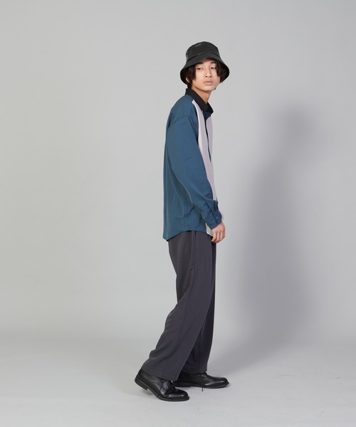 UNIIT(ユニット)の「【UNIIT/ユニット】カットプリーツスイッチルーズシャツ ビッグシルエットシャツ(シャツ/ブラウス・メンズ・チャコールグレー/ベージュ/ブルー・SMALL/MEDIUM/LARGE)」の17枚目の写真