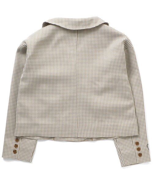 algy（アルジー）の「ダブルジャケット（テーラードジャケット・キッズ・ベージュ/ブラック・XX-SMALL/X-SMALL/MEDIUM/SMALL）」の10枚目の写真