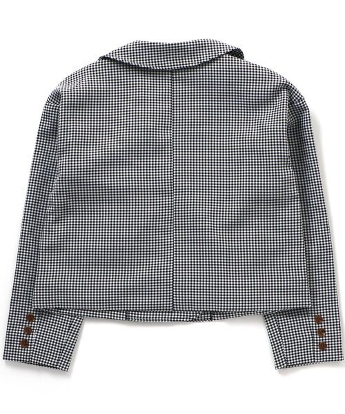 algy（アルジー）の「ダブルジャケット（テーラードジャケット・キッズ・ベージュ/ブラック・XX-SMALL/X-SMALL/MEDIUM/SMALL）」の9枚目の写真