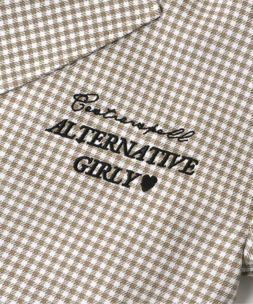 algy（アルジー）の「ダブルジャケット（テーラードジャケット・キッズ・ベージュ/ブラック・XX-SMALL/X-SMALL/MEDIUM/SMALL）」の7枚目の写真