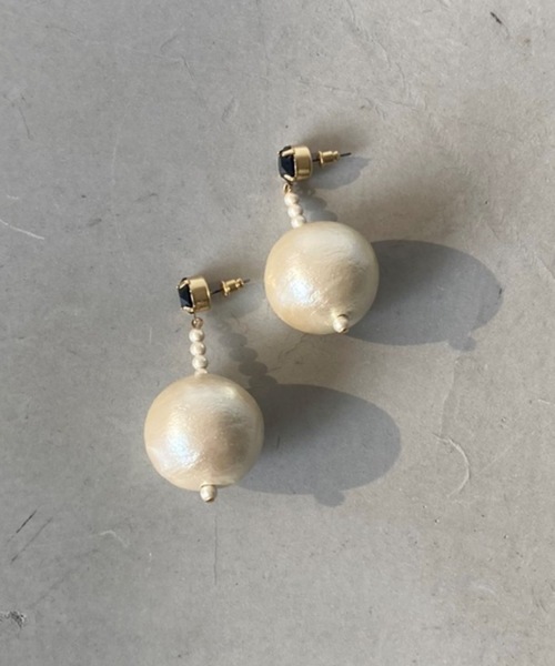 Bigコットンパールピアス ピアス 両耳用 La Belle Etude ラベルエチュード のファッション通販 Zozotown