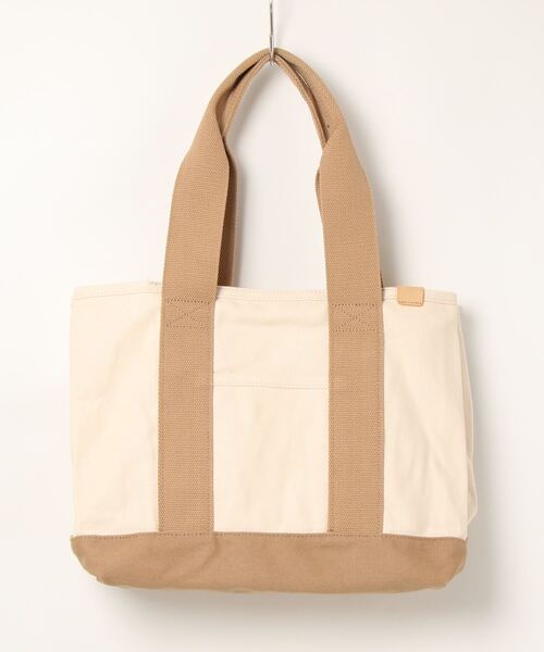 LBC(エルビーシー)の「キャンバス仕切りA4トート(トートバッグ・レディース・ブラック/イエロー/コーラル/カーキブラウン・FREE)」の2枚目の写真