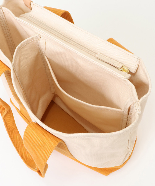 LBC(エルビーシー)の「キャンバス仕切りA4トート(トートバッグ・レディース・ブラック/イエロー/コーラル/カーキブラウン・FREE)」の16枚目の写真