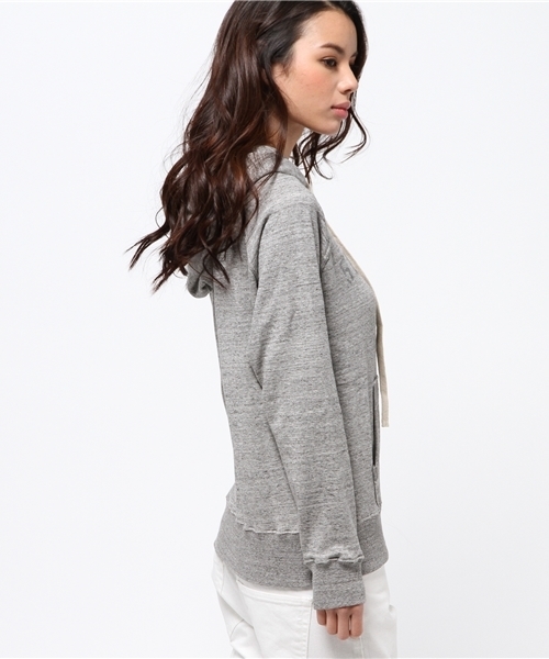 goa（ゴア）の「MIX杢裏毛プリントフードパーカー（パーカー・レディース・グレー/ベージュ/ネイビー・M～Ｌ/S～Ｍ）」の15枚目の写真